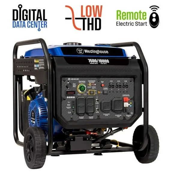 Westinghouse 10,000-Watt Portable Inverter Generators.