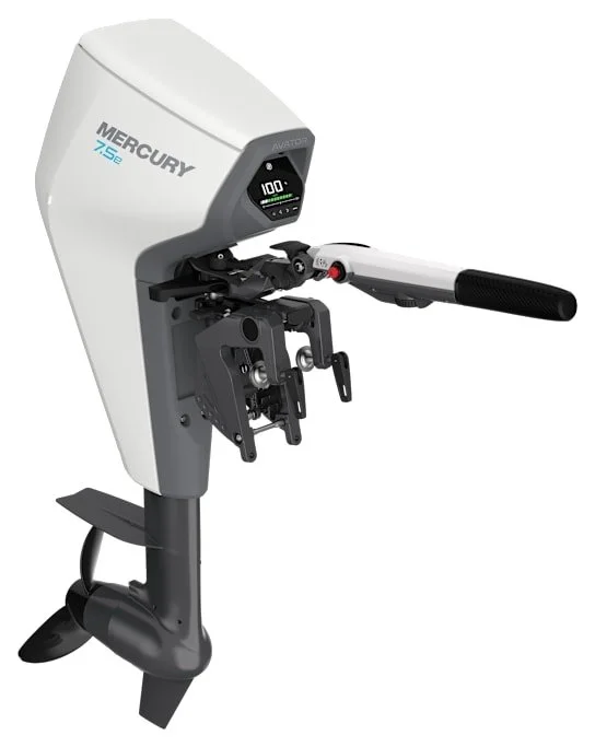 Mercury Avator 7.5E 20″ Shaft Electric Outboard Motor - Image 1