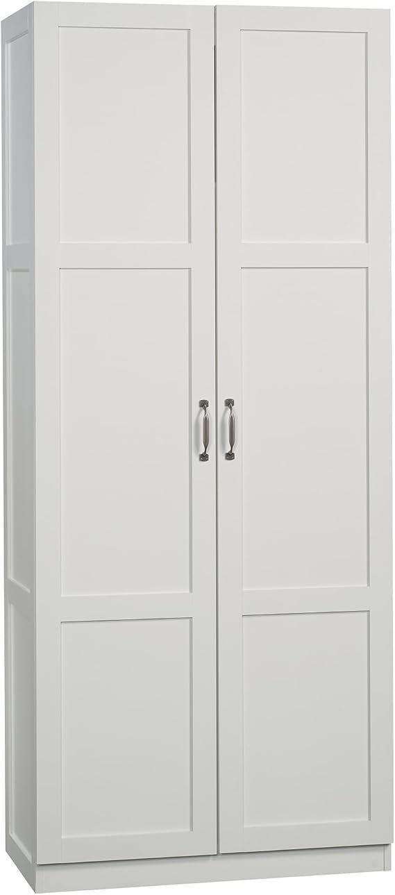 4+ 9 VIDEOS Sauder Select Storage Cabinet/ Pantry cabinets, White finish