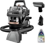 BISSELL Little Green HydroSteam Multi-Purpose Portable Carpet and Upholstery Cleaner, Car and Auto Detailer, 3618