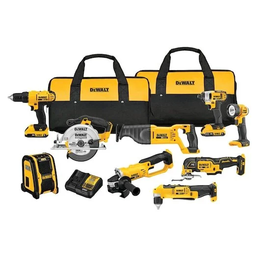 Ecomm_Large-DCK940D2_K1-1.webp Dewalt DCK940D2R 20V MAX Lithium-Ion 9-Tool Cordless Combo Kit (Renewed) - Image 1