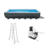 Intex 24′ x 12′ x 52″ Ultra XTR Rectangular Frame Swimming Pool Set + Pumps - Image 4